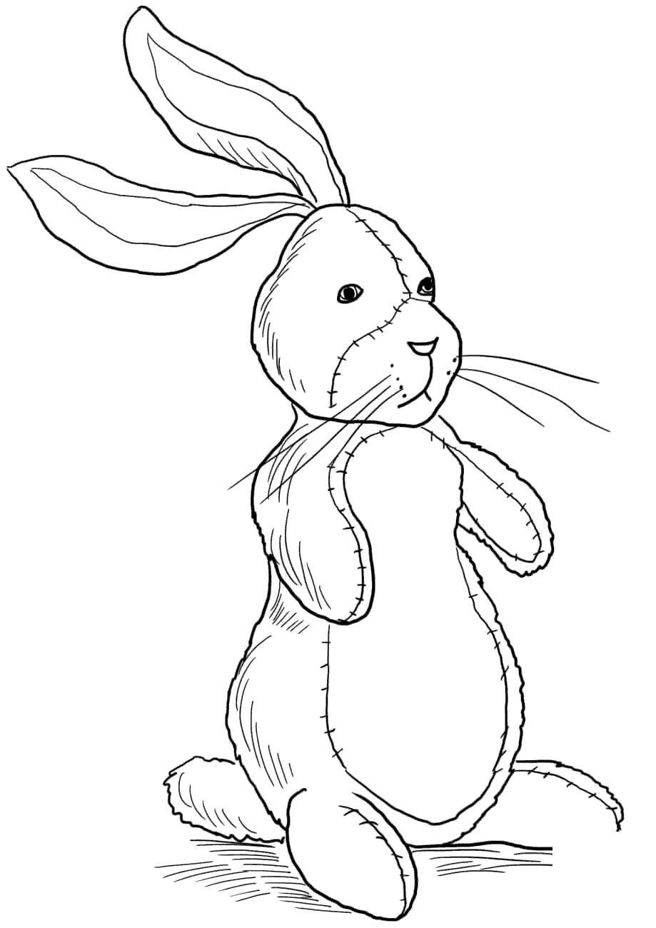 Beautiful image of rabbit coloring pages
