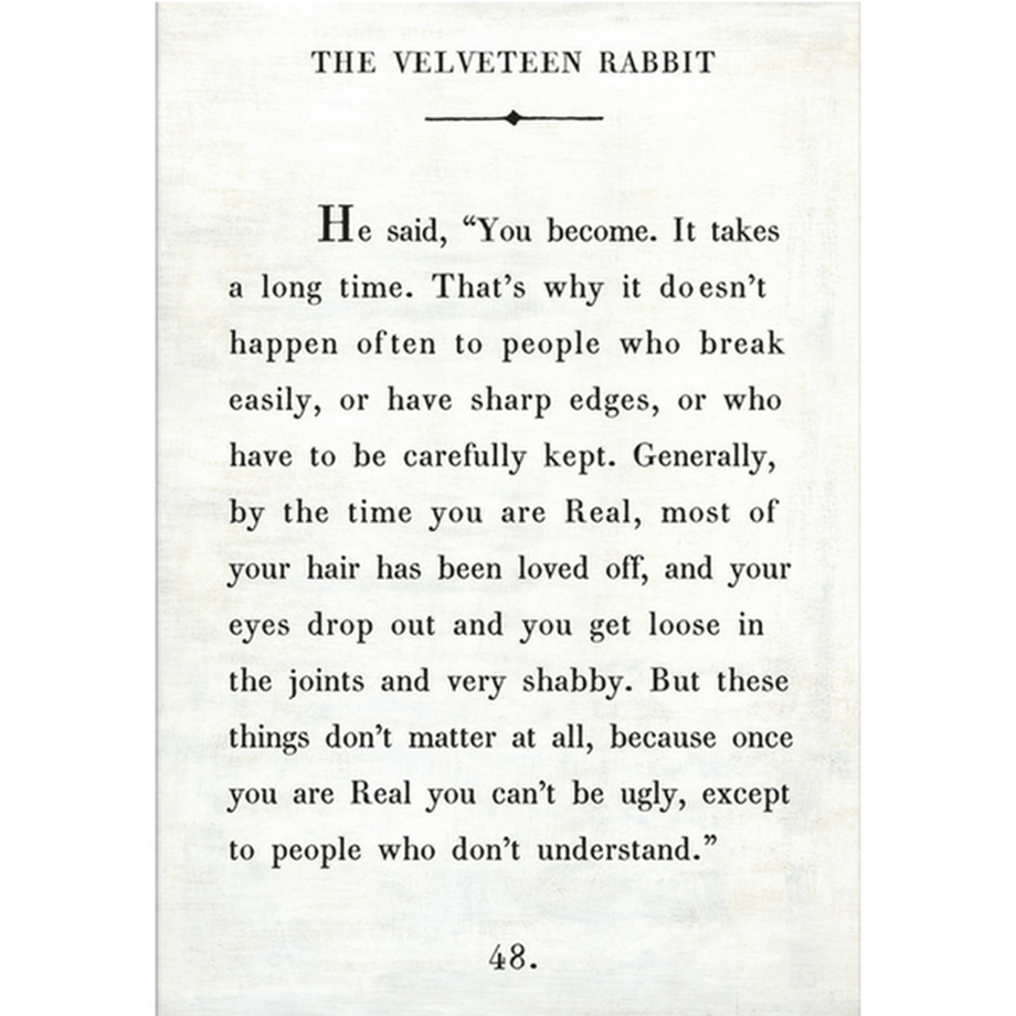 The velveteen rabbit art print book collection â pinch