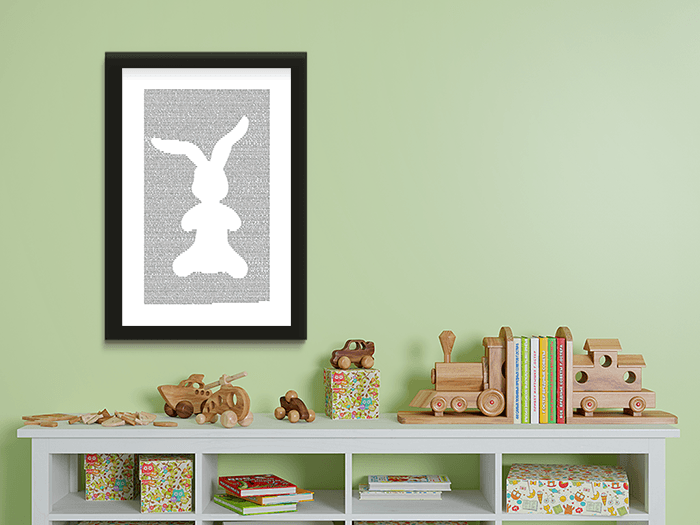 Velveteen rabbit book poster books on the wall