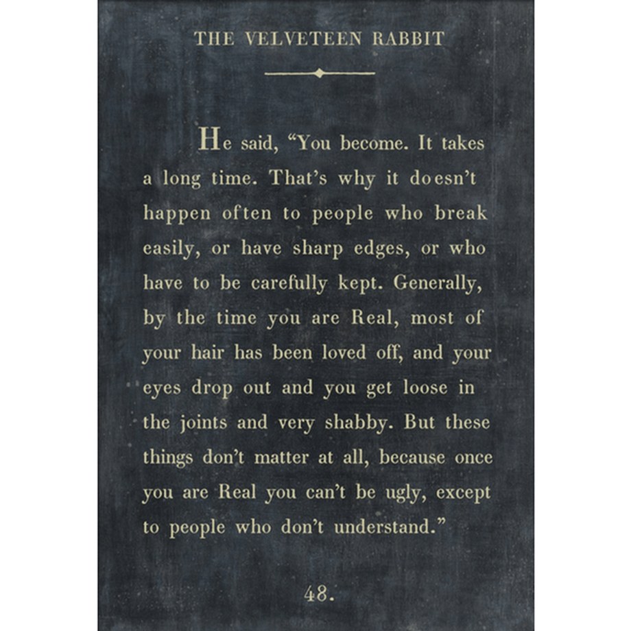 The velveteen rabbit art print book collection â pinch