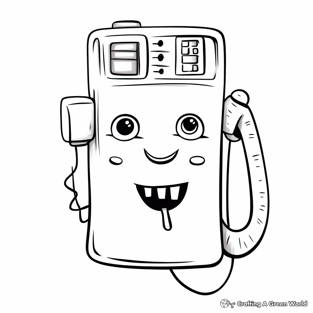 Phone coloring pages