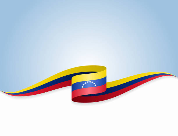 Venezuela flag sky stock illustrations royalty