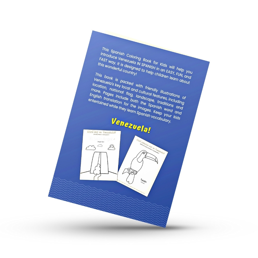 Spanish coloring book for kids