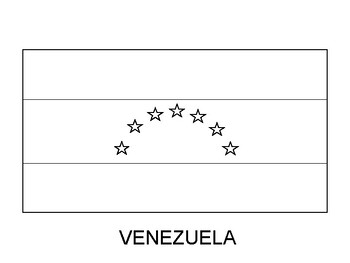 Venezuela flag printable venezuela flag coloring sheet tpt