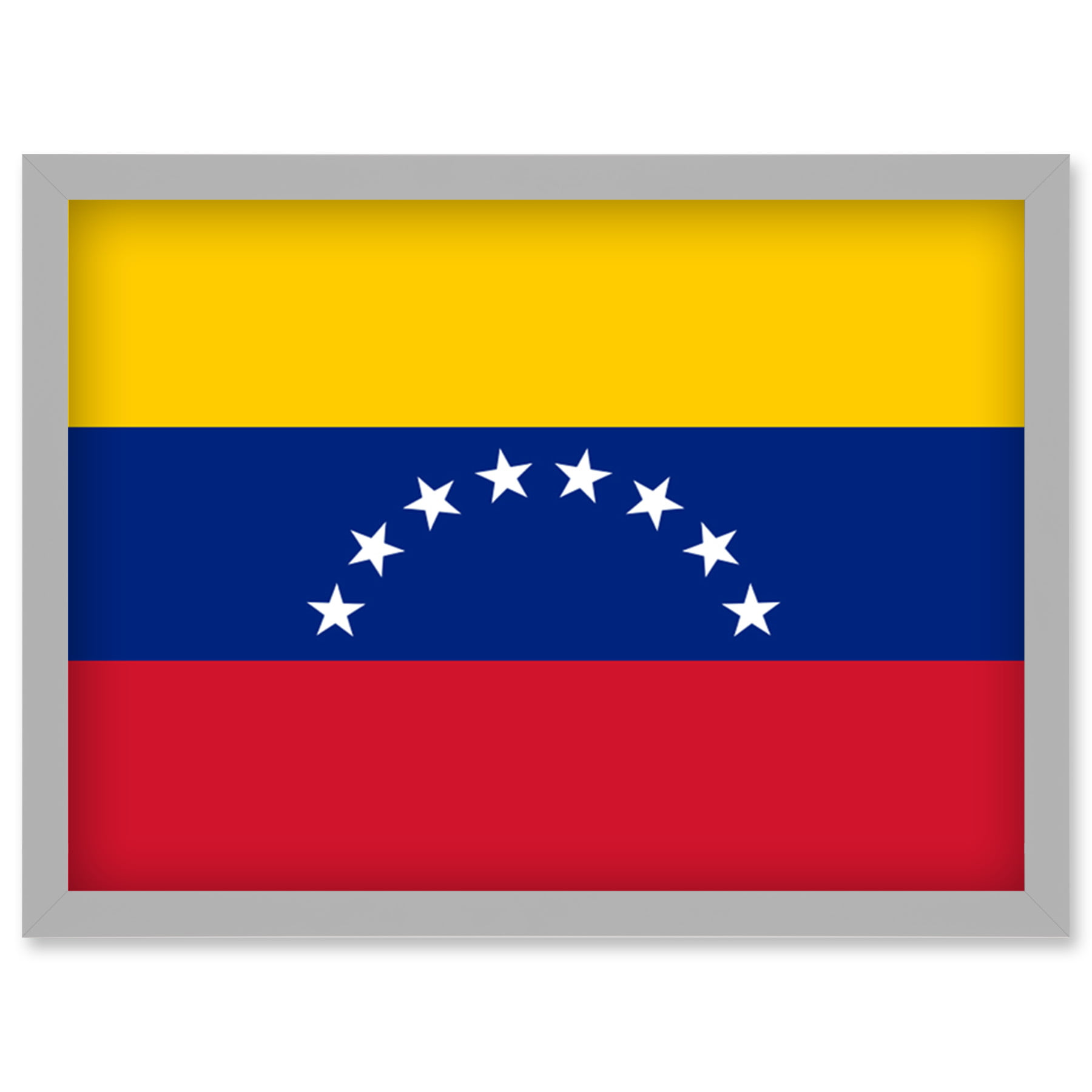 Venezuela bolivarian republic of national flag patriotic vexillology world flags country region poster artwork framed wall art print a