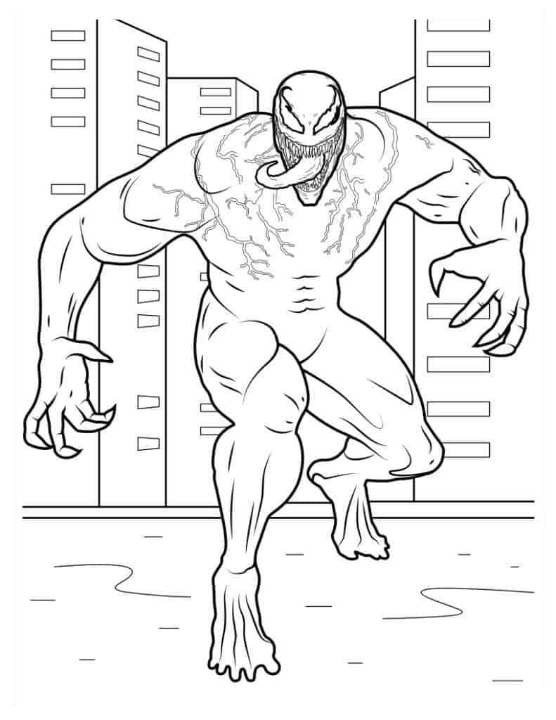 Venom coloring pages by coloringpageswk on