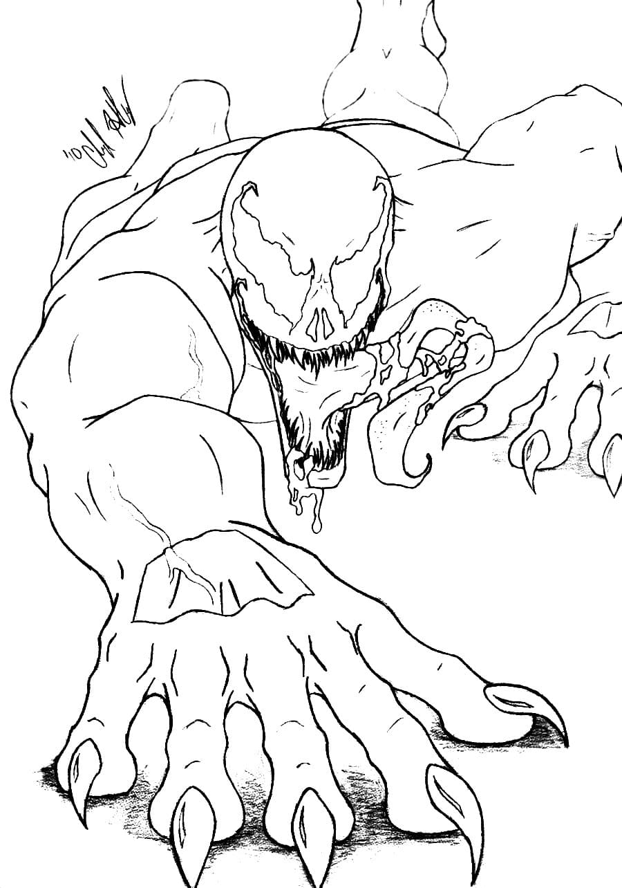 Venom coloring pages printable coloring pages for boys