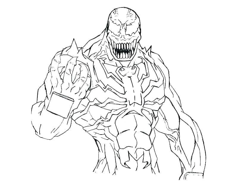 Venom coloring pages printable for free download