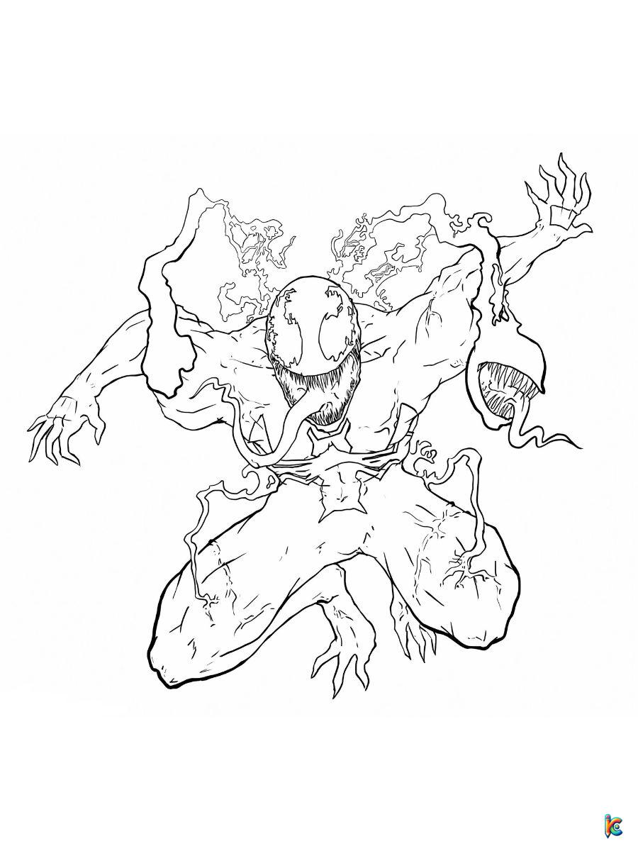 Venom coloring pages â