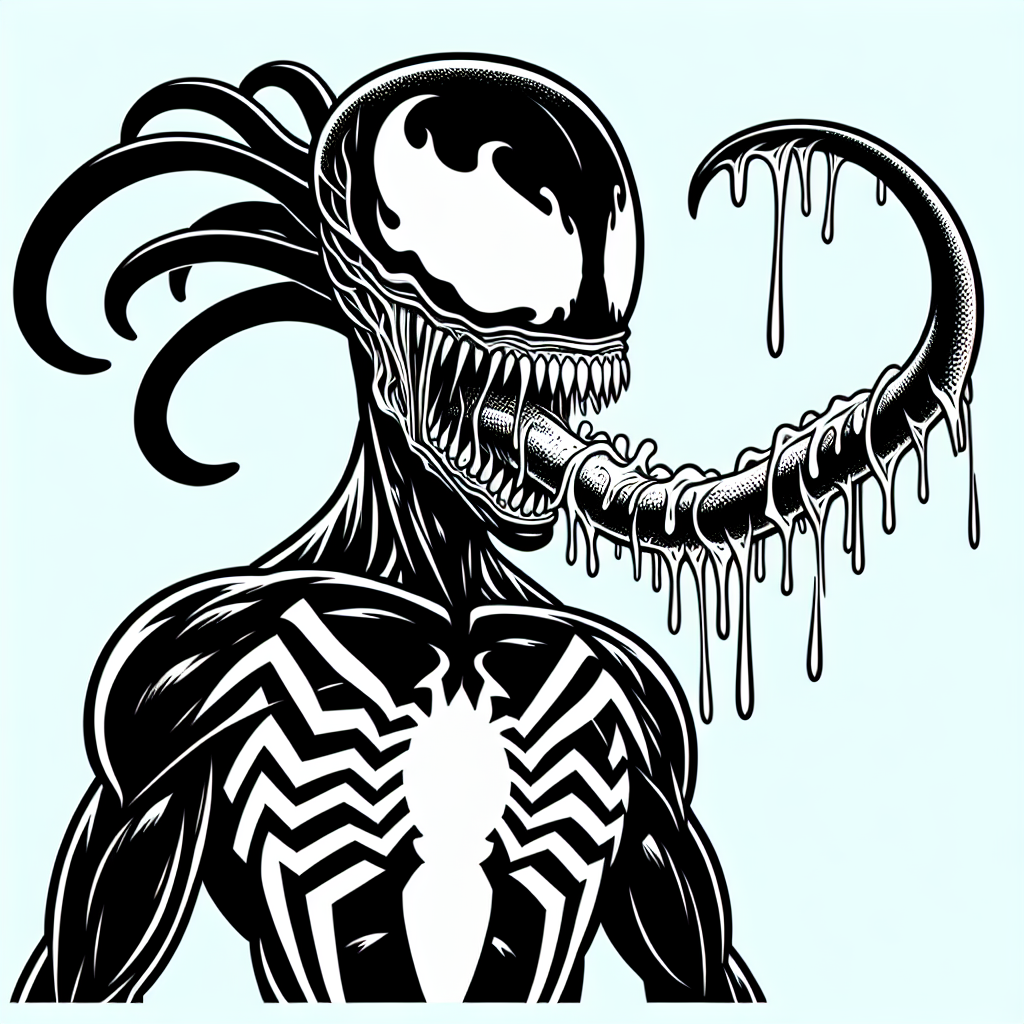 Venom coloring pages â custom paint by numbers