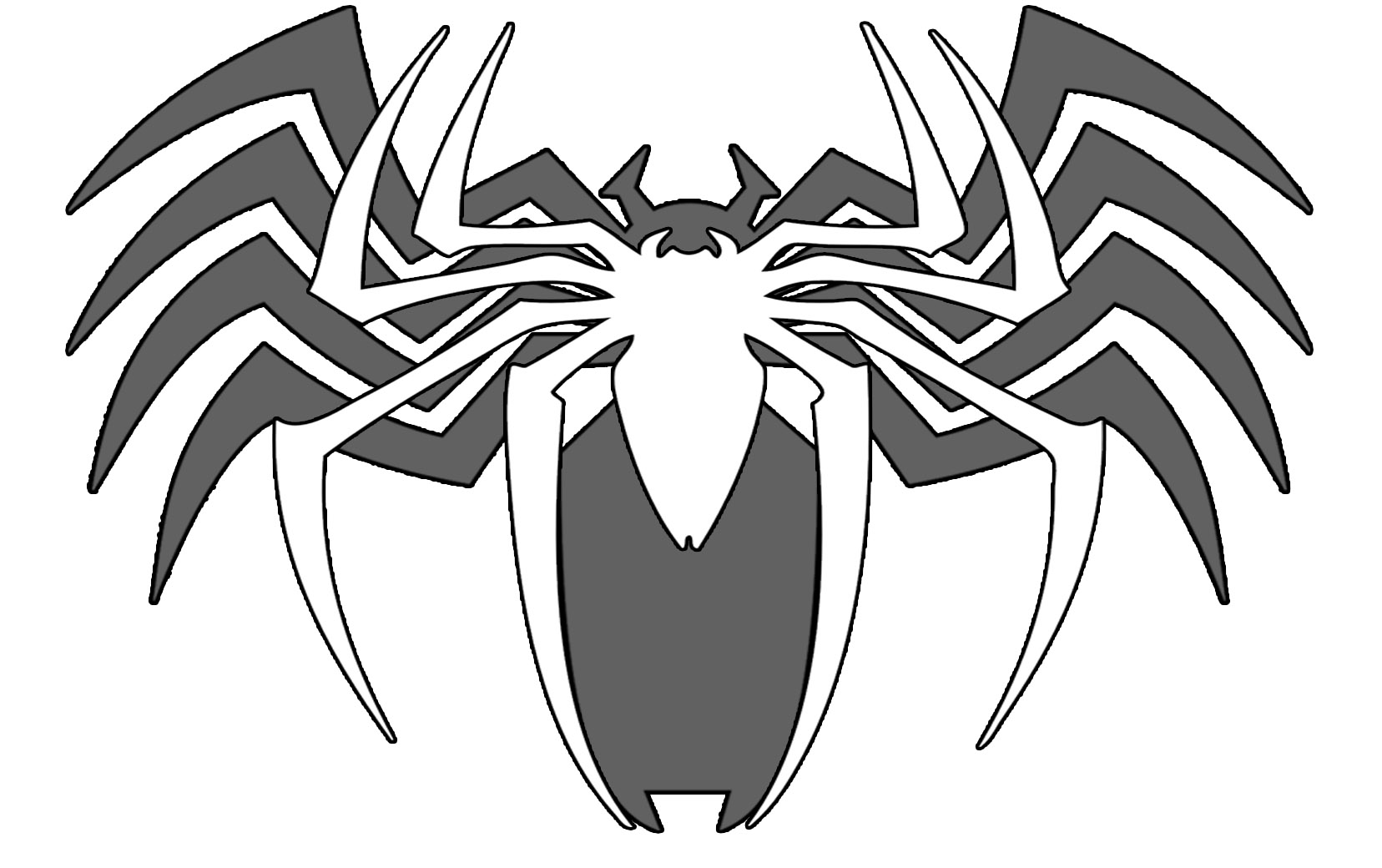 Spidey vs venom pumpkin line by mumblingelf on