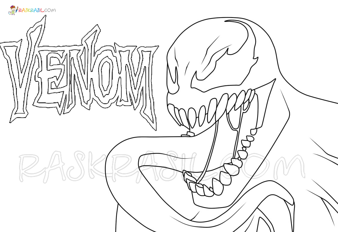 Venom coloring pages coloring pages free printable