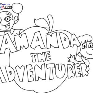Amanda the adventurer coloring pages printable for free download