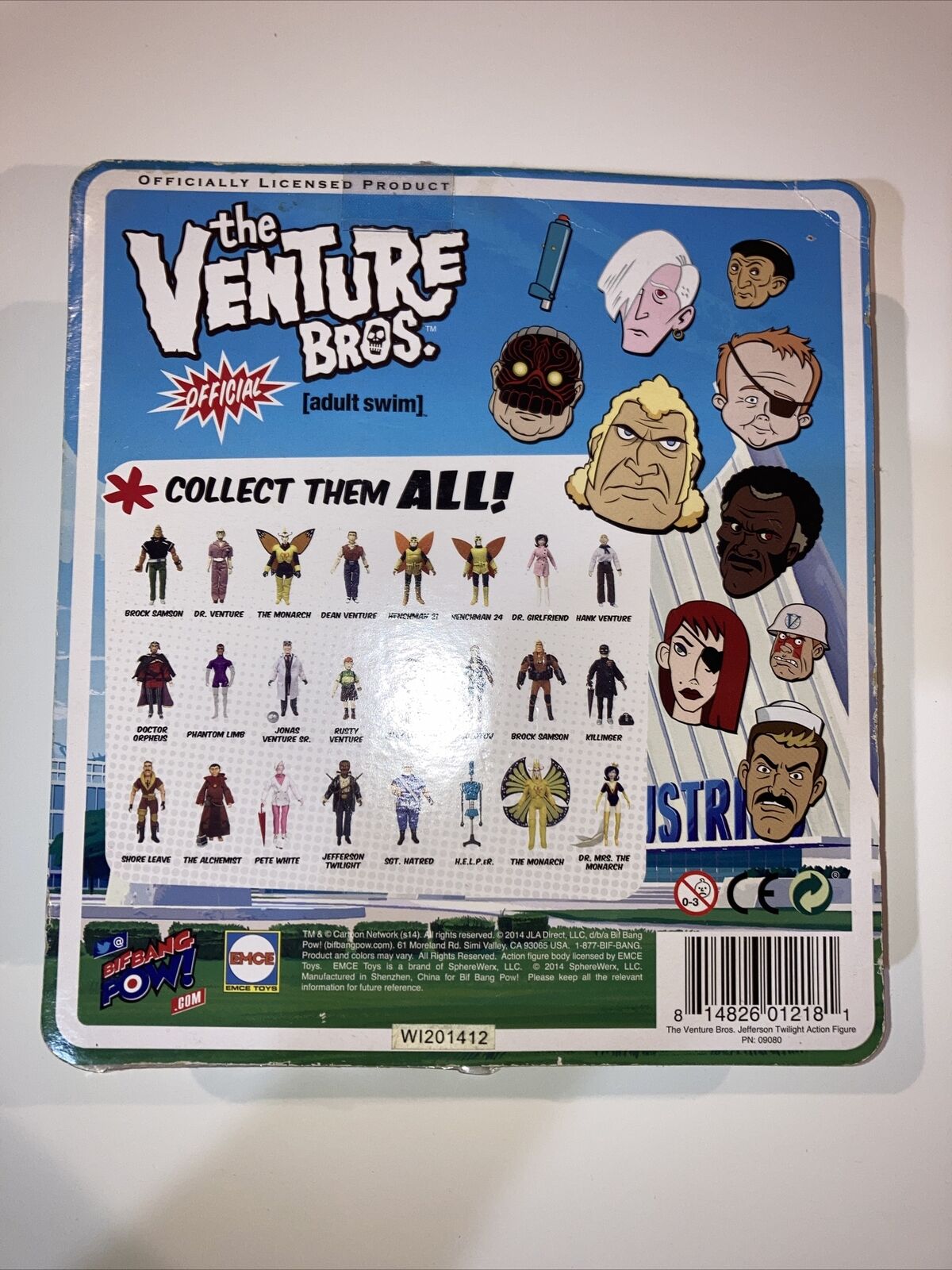 Venture bros jefferson twilight figure moc bif bang pow for sale online