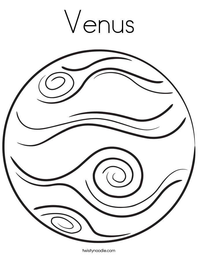 Planet venus coloring pages planet coloring pages planet colors space coloring pages