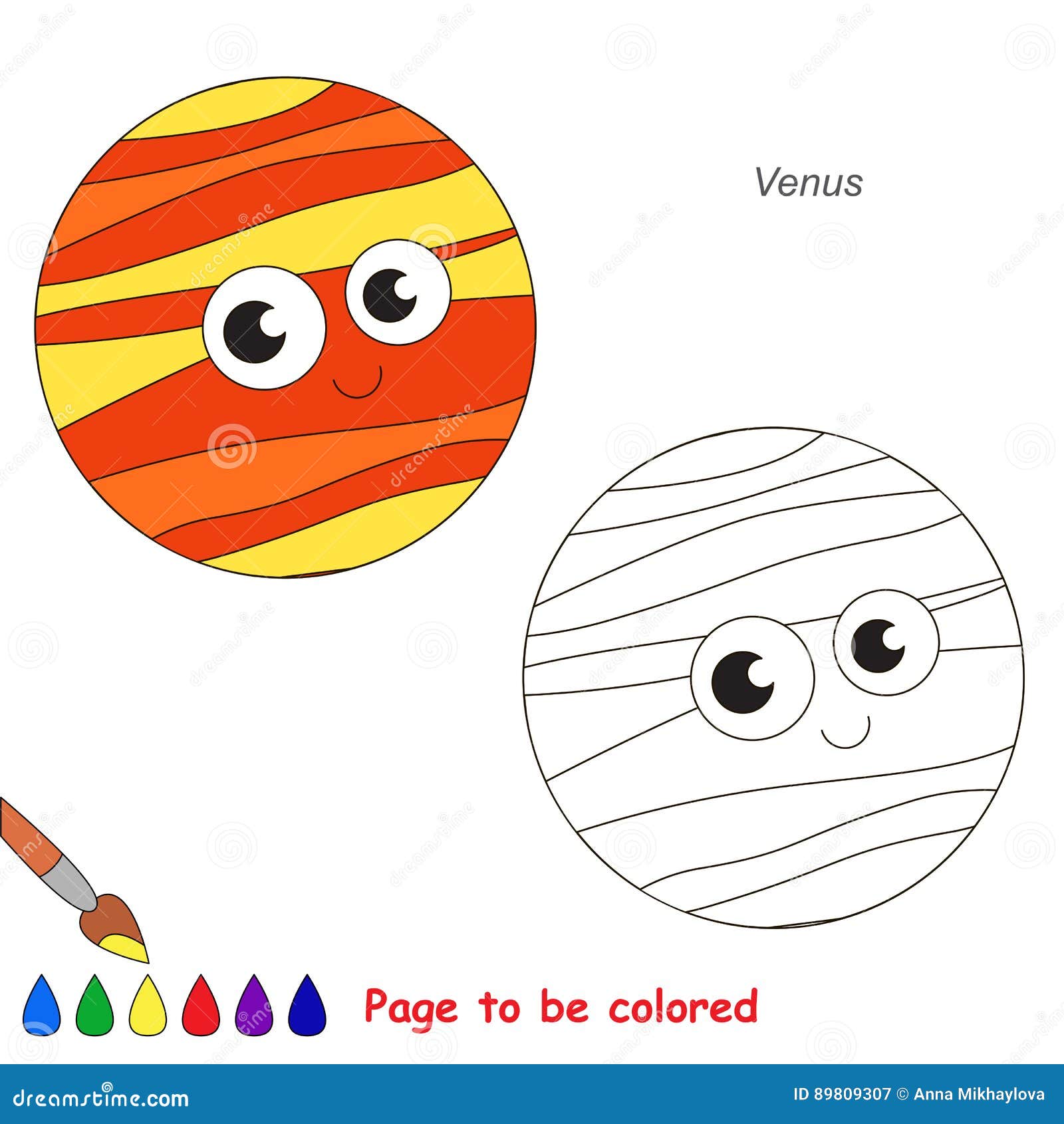 Venus planet stock illustrations â venus planet stock illustrations vectors clipart