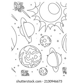 Universe coloring book images stock photos d objects vectors