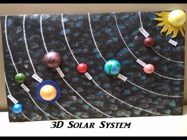 How to make d solar system model d model project for students