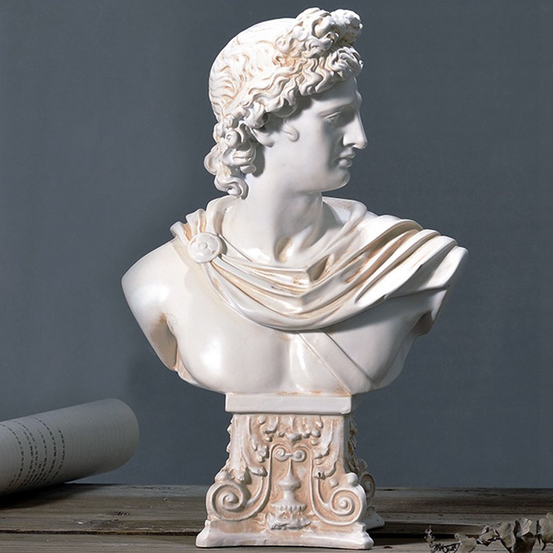 Antique greek character venus apollo head goddess sculpture office living room study sketch model home decoration ornaments gift