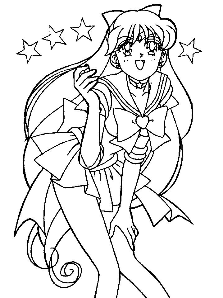 Super sailor venus coloring page by sailortwilight on