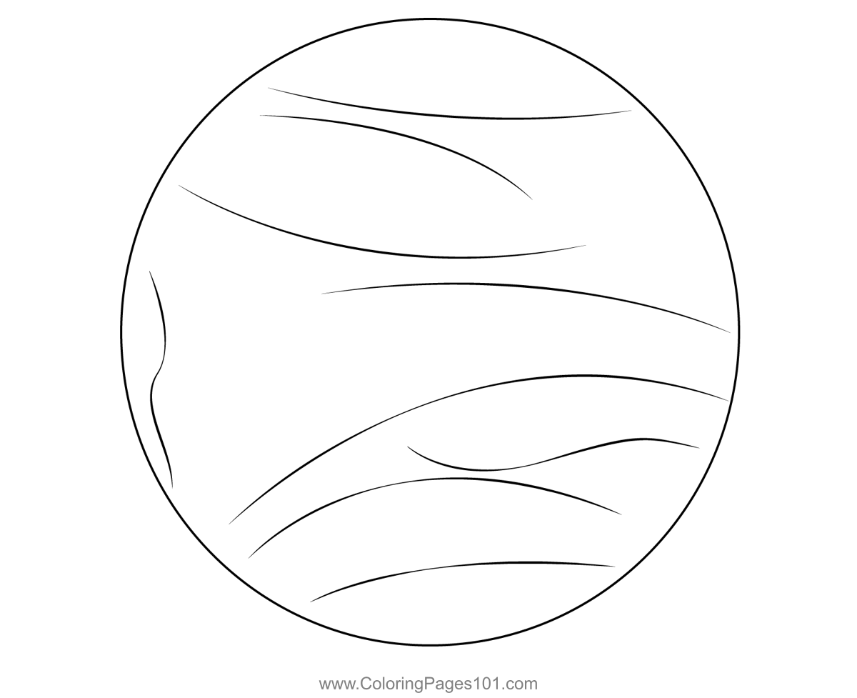 Venus coloring page for kids