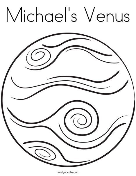 Michaels venus coloring page