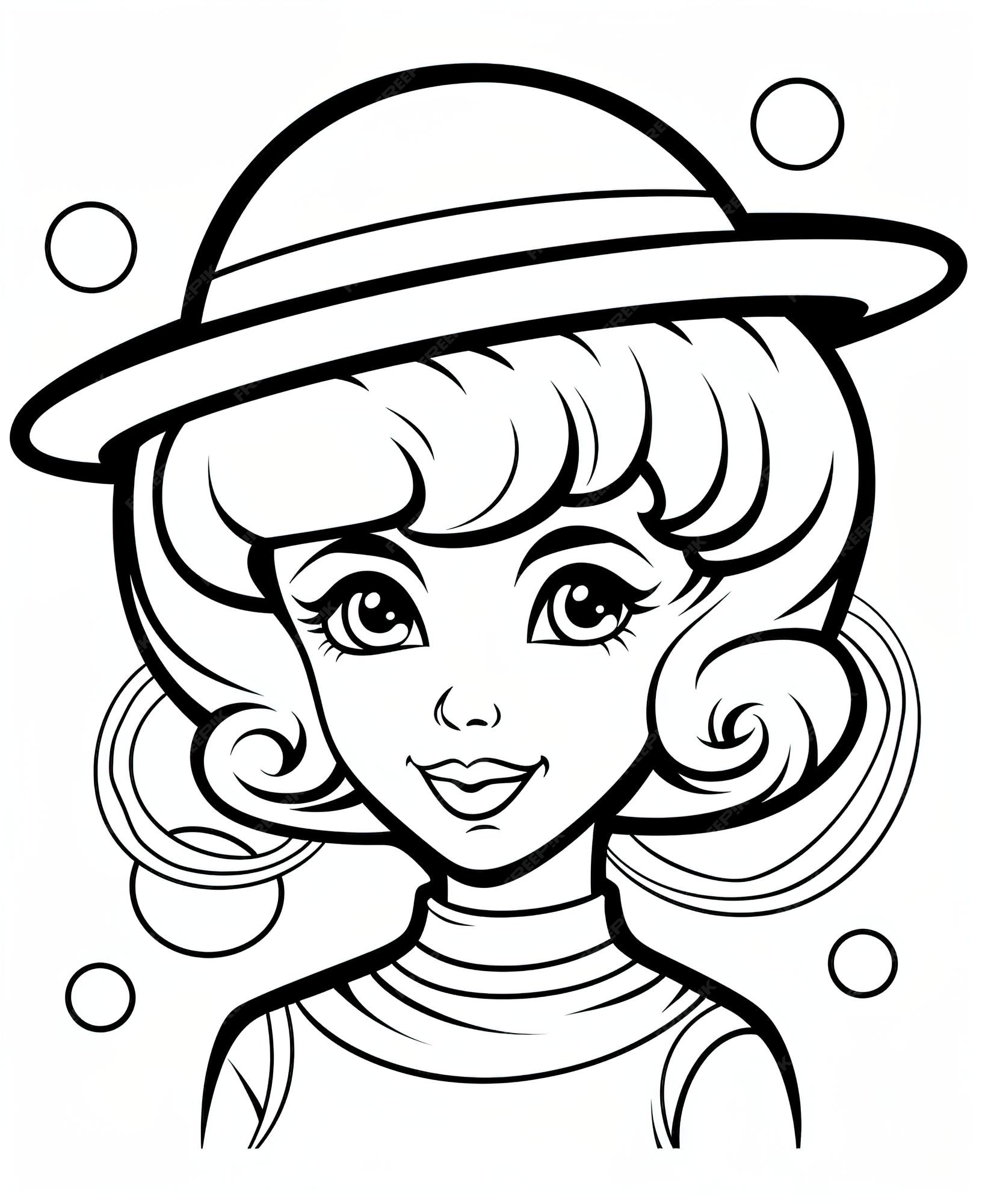 Premium vector drawing of the planet venus outlined art bold coloring book page for kids