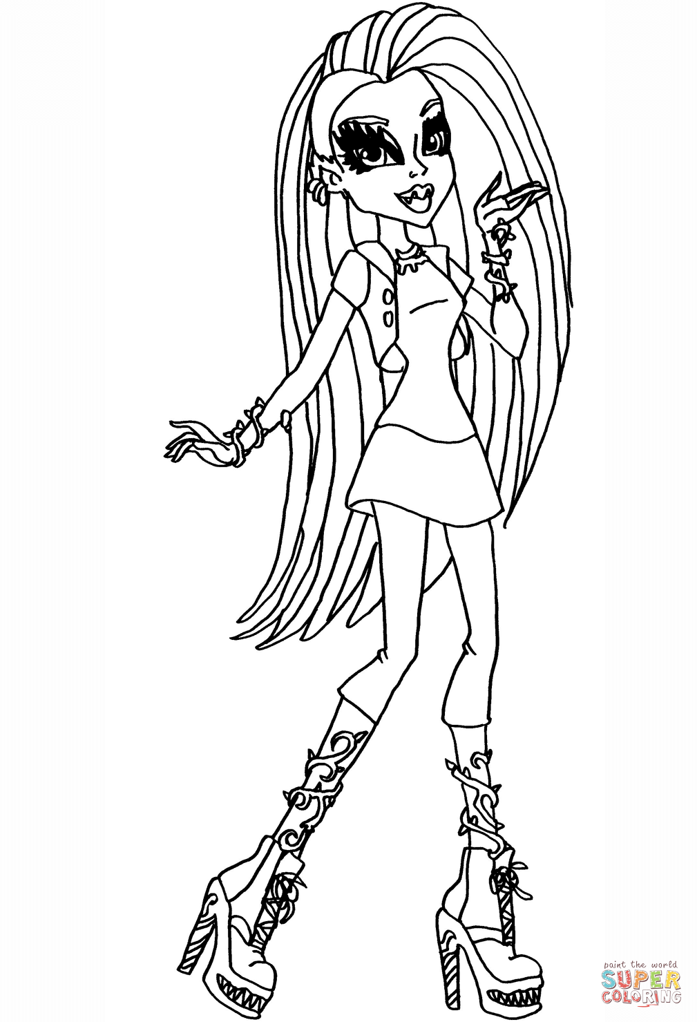Venus mcflytrap coloring page free printable coloring pages
