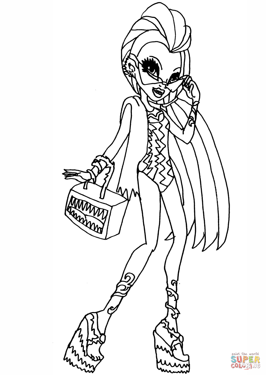 Venus mcflytrap make a splash coloring page free printable coloring pages