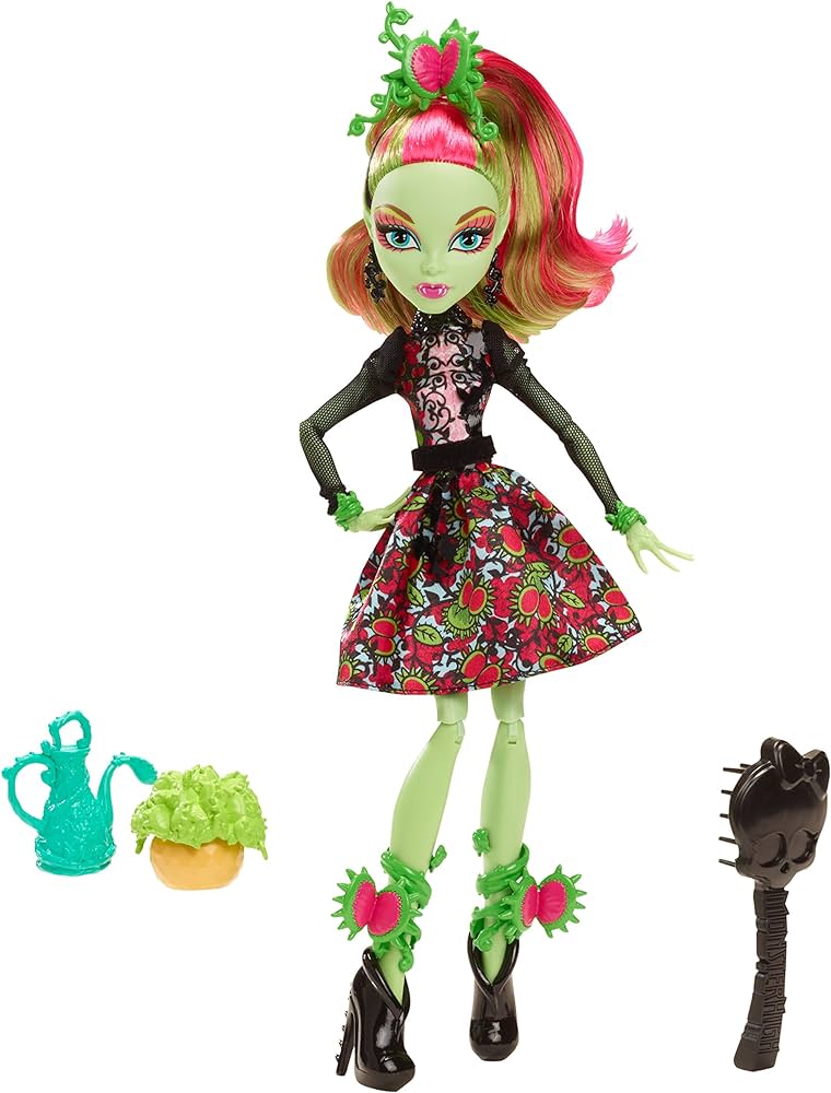 Monster high gloom n bloom venus mcflytrap doll toys games