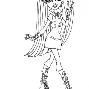 Monster high coloring pages printable for free download