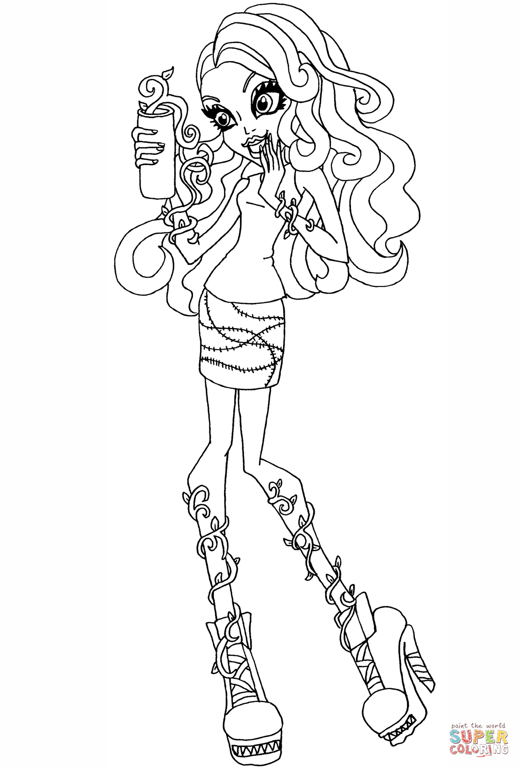 Coffin bean venus coloring page free printable coloring pages