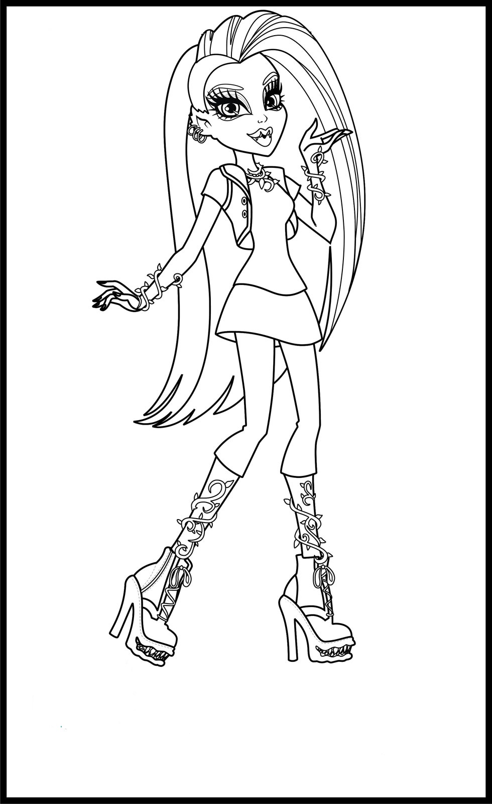 Mh venus mcflytrap coloring page by billysgirl on