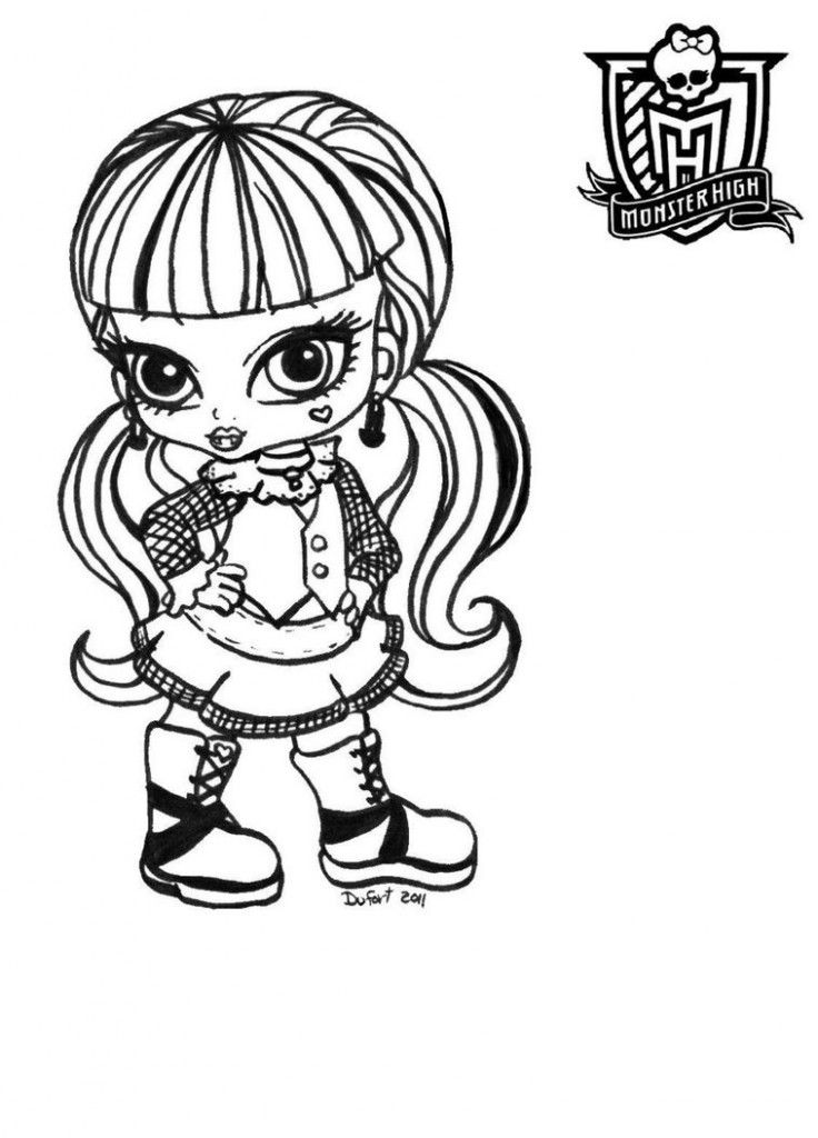 Free printable monster high coloring pages for kids monster coloring pages baby coloring pages cartoon coloring pages