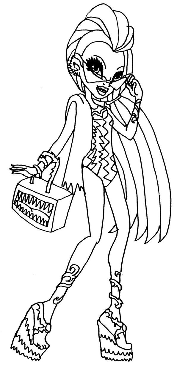 Venus mcflytrap monster high coloring page