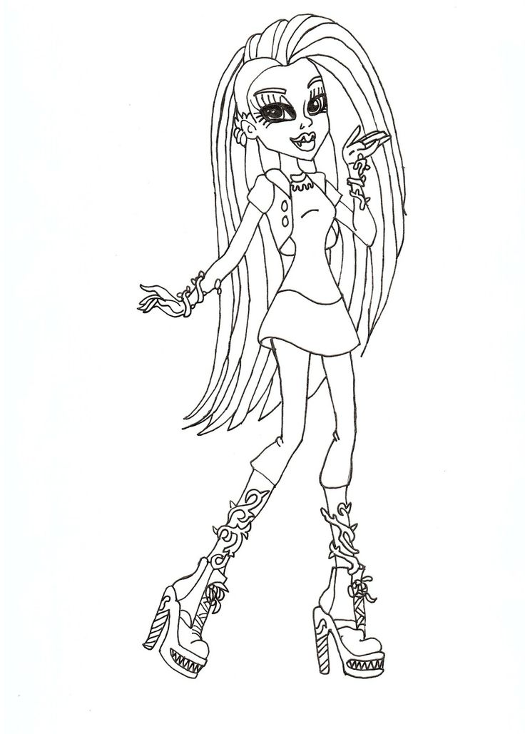 Monster high free printables venus mcflytrap free coloring sheet coloring pages monster high art free coloring sheets