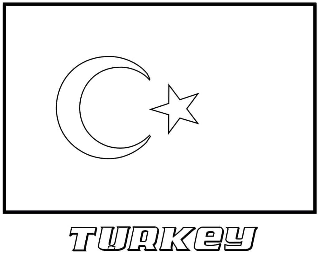 Turkey country coloring pages
