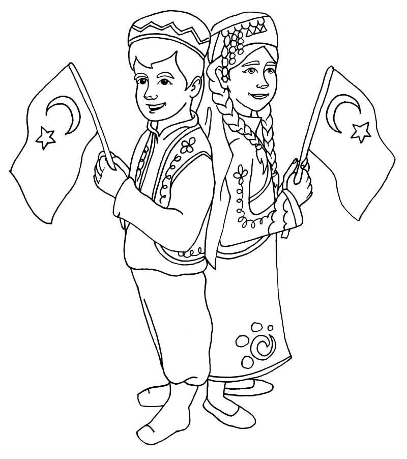 Turkey country coloring pages