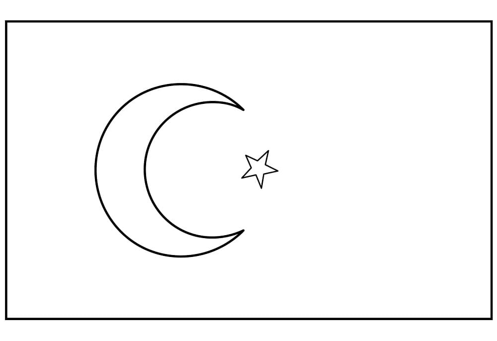 Map of turkey coloring page