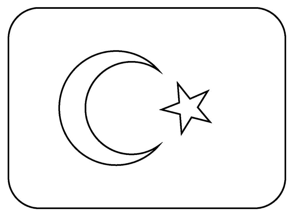 Map of turkey coloring page