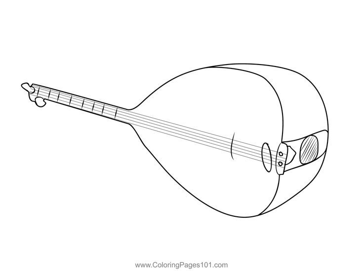 Baglama turc manche long coloring page turkey coloring pages coloring pages for kids coloring pages