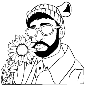 Bad bunny coloring pages printable for free download