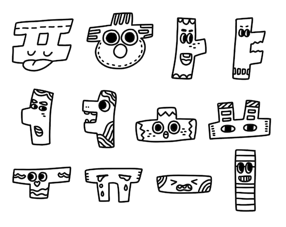 Printable korean alphabet hangul fun coloring page for kids learn korean hangul instant jpegpdf digital download instant download
