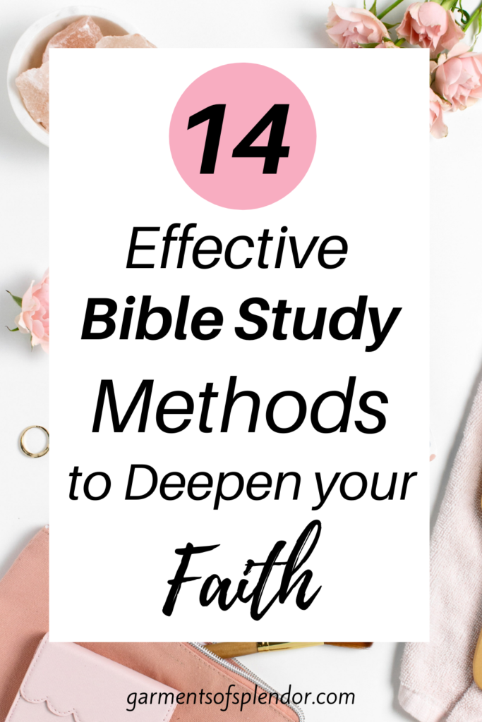 The top effective bible study methods with free printables