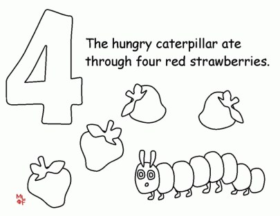 Free printable the very hungry caterpillar coloring pages