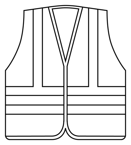 Safety vest emoji coloring page free printable coloring pages