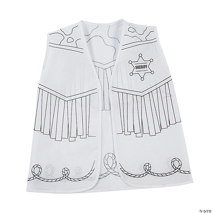 Color your own western vests