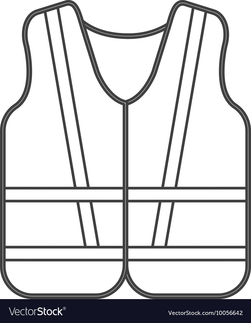 Safety vest icon royalty free vector image