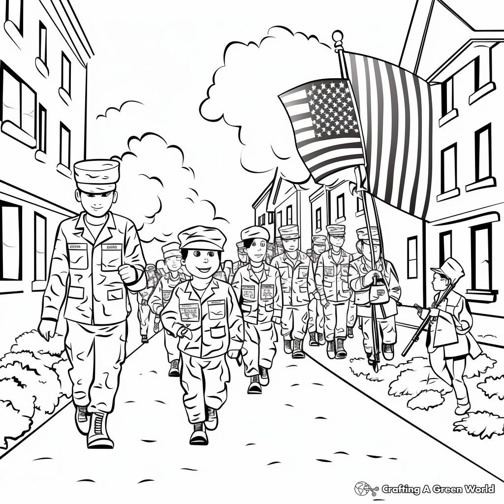 Veterans day coloring pages