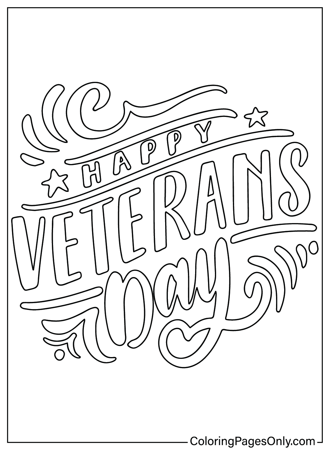 Veterans day coloring pages
